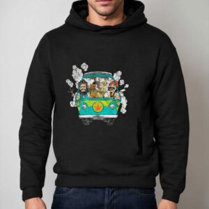 Peace Car Scooby Doo And Hippie Old Man Smoking Weed Shirts 2 Peace Car Scooby Doo And Hippie Old Man Smoking Weed S Hoodie
