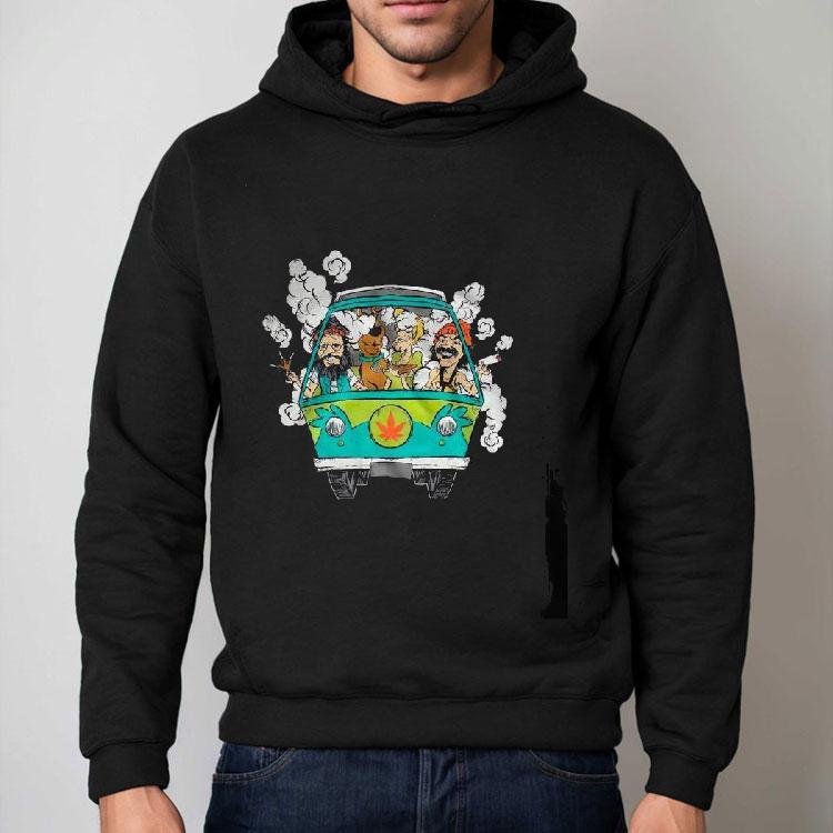 Peace Car Scooby Doo And Hippie Old Man Smoking Weed Shirts Peace Car Scooby Doo And Hippie Old Man Smoking Weed Shirts