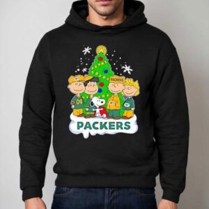 Peanuts Characters X Green Bay Packers Chrismas Shirt 2 Peanuts Characters X Green Bay Packers Chrismas Hoodie