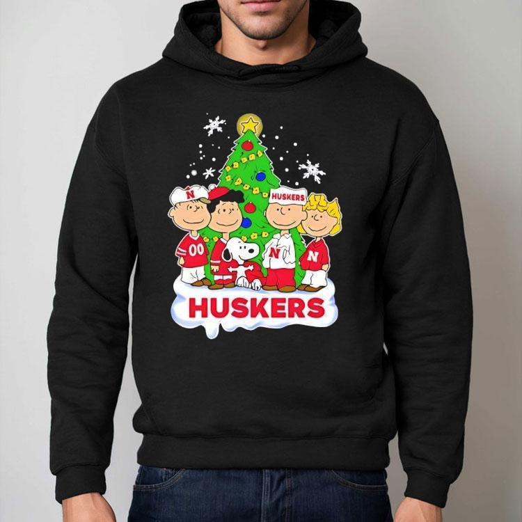 Peanuts Characters X Nebraska Cornhuskers Chrismas Shirt Peanuts Characters X Nebraska Cornhuskers Chrismas Shirt