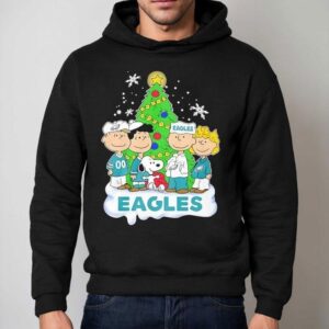 Peanuts Characters X Philadelphia Eagles Chrismas Hoodie