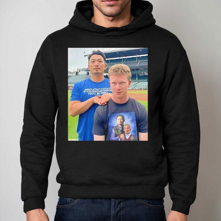 Pete Crow-armstrong And Seiya Suzuki Step Brothers Photo Shirt Pete Crow-armstrong And Seiya Suzuki Step Brothers Photo Shirt