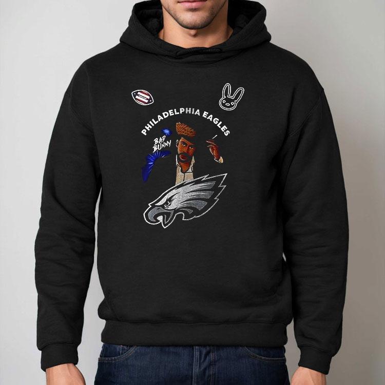 Philadelphia Eagles Super Bowl X Bad Bunny Benito Portrait Art Signature Shirt Philadelphia Eagles Super Bowl X Bad Bunny Benito Portrait Art Signature Shirt