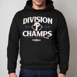 Philadelphia Phillies 2025 Nl East Division Champions Postseason Shirt 2 Philadelphia Phillies Nl East Division Champions Postseason Hoodie