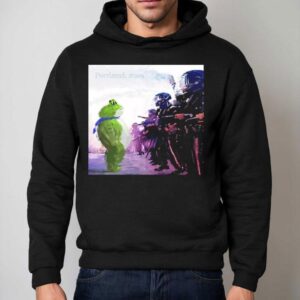 Resist Portland Frog I Stand With Frog Hoodie