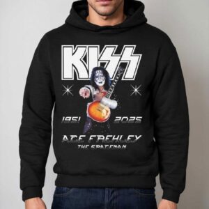 Rip Rock Legend Ace Frehley The Spaceman Memorial Kiss Hoodie