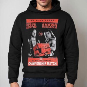 Ripple Junction Black Wrestlemania Stone Cold Steve Austin Vs Shawn Michaels Hoodie