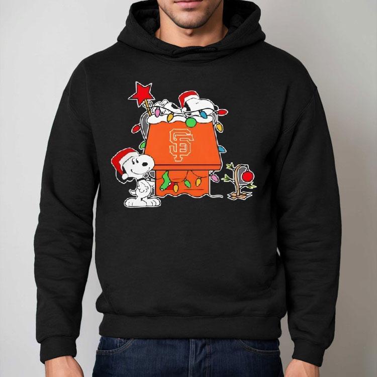 San Francisco Giants Christmas Snoopy Doghouse Shirt San Francisco Giants Christmas Snoopy Doghouse Shirt