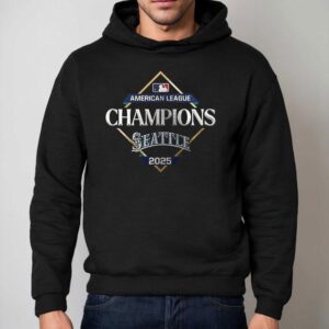 Seattle Mariners American League Champions 2025 Logo Shirt 2 Seattle Mariners American League Champions Logo Hoodie