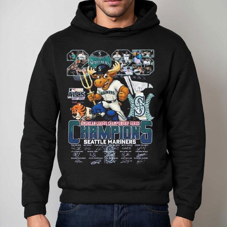 Seattle Mariners American League Championship Series Champions 2025 Signatures Shirt Seattle Mariners American League Championship Series Champions 2025 Signatures Shirt