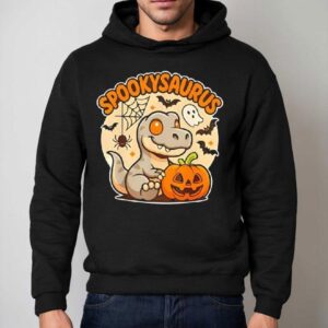 Spookysaurus Kids Halloween Dinosaur Hoodie