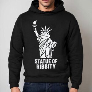 Statue Of Ribbity Portland Frog Resist Protest Anti Ice Anti Fascism Hoodie