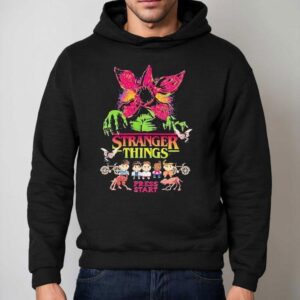 Stranger Things Press Start Flower Monster Shirt 2 Stranger Things Press Start Flower Monster Hoodie