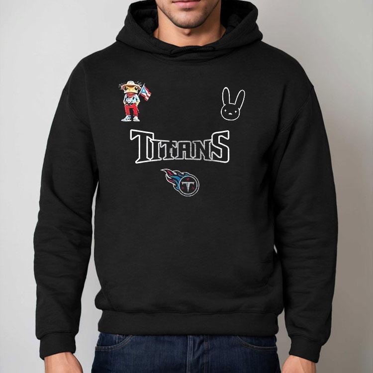 Tennessee Titans X Bad Bunny Super Bowl Signature Logo Shirt Tennessee Titans X Bad Bunny Super Bowl Signature Logo Shirt