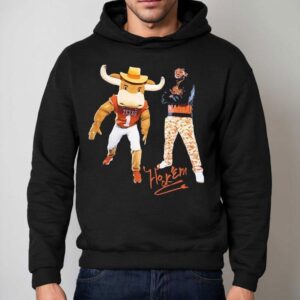 Texas Longhorns Bevo Hook Em Horns Shirt 2 Texas Longhorns Bevo Hook Em Horns Hoodie