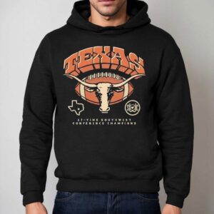 Texas Longhorns Homefield Bevo Time Southwest Conference Champions Shirt 2 Texas Longhorns Homefield Bevo Time Southwest Conference Champions Hoodie