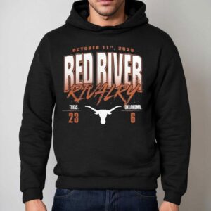 Texas Longhorns Vs Oklahoma Sooners 2025 Score Shirt 2 Texas Longhorns Vs Oklahoma Sooners Score Hoodie