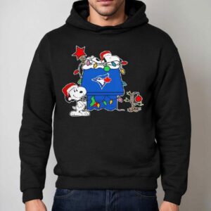 Toronto Blue Jays Christmas Snoopy Doghouse Hoodie