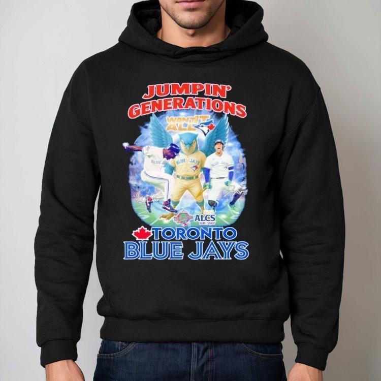 Toronto Blue Jays Jumpin’ Generations Alcs Champions 2025 Signatures Shirt Toronto Blue Jays Jumpin’ Generations Alcs Champions 2025 Signatures Shirt