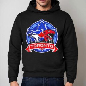 Toronto Raptors X Toronto Blue Jays Hybrid Logo Shirt 2 Toronto Raptors X Toronto Blue Jays Hybrid Logo Hoodie