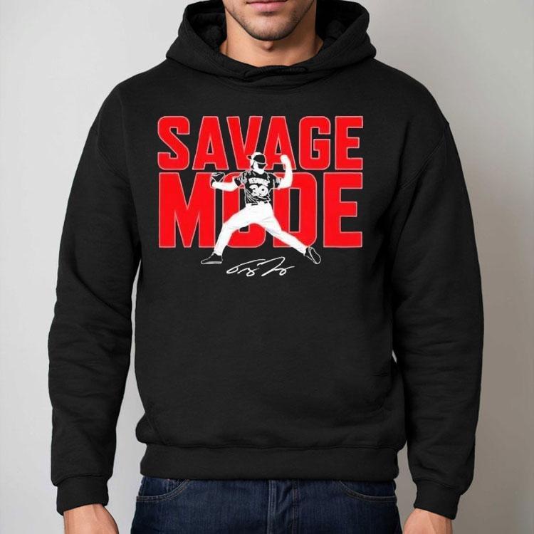 Trey Yesavage Savage Mode Toronto Blue Jays Signature Shirt Trey Yesavage Savage Mode Toronto Blue Jays Signature Shirt