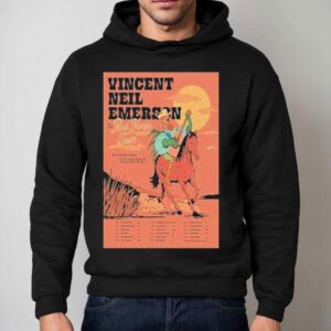 Vincent Neil Emerson The Red Horse Tour Rooster Guitar Hoodie