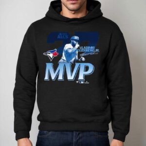 Vladimir Guerrero Jr. Toronto Blue Jays 2025 American League Championship Series Mvp Shirt 2 Vladimir Guerrero Jr Toronto Blue Jays American League Championship Series Mvp Hoodie
