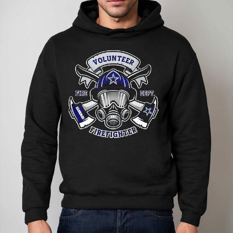 Volunr Firefighter X Dallas Cowboys Fire Dept Gas Mask Shirt Volunr Firefighter X Dallas Cowboys Fire Dept Gas Mask Shirt