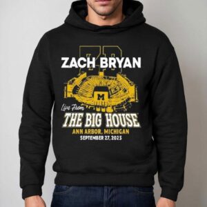 Zach Bryan Concert The Big House Michigan Stadium 2025 Shirt 2 Zach Bryan Concert The Big House Michigan Stadium Hoodie
