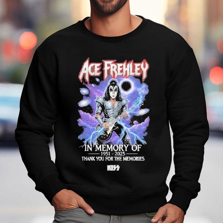 Ace Frehley In Memory Of 1951-2025 Thank You For The Memories Shirt Ace Frehley In Memory Of 1951-2025 Thank You For The Memories Shirt