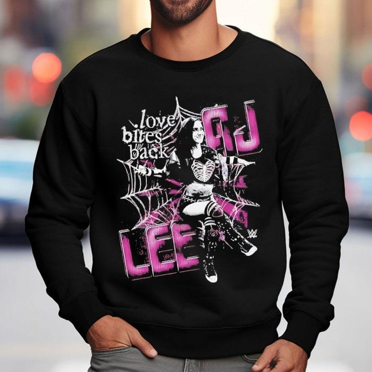 Aj Lee Spider Love Bites Back Graphic Shirt Aj Lee Spider Love Bites Back Graphic Shirt