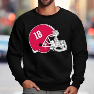 Alabama Crimson Tide Helmet Number Sweatshirt