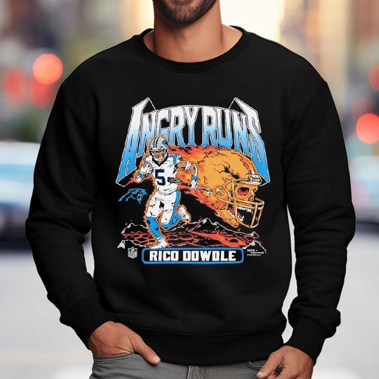 Angry Runs 2025 Panthers Rico Dowdle Shirt Angry Runs 2025 Panthers Rico Dowdle Shirt