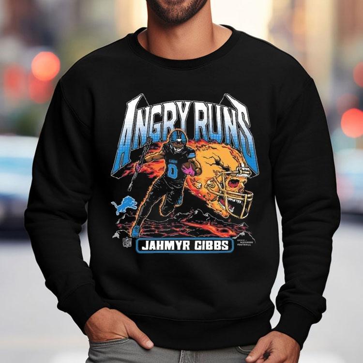 Angry Runs Jahmyr Gibbs Detroit Lions Shirt Angry Runs Jahmyr Gibbs Detroit Lions Shirt