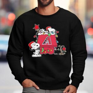 Arizona Diamondbacks Snoopy Christmas Holiday 2025 Shirt 3 Arizona Diamondbacks Snoopy Christmas Holiday Sweatshirt