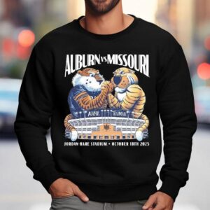 Auburn Tigers Vs Missouri Tigers Auble Truman Jordan Hare Stadium October Th Sweatshirt