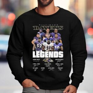Baltimore Ravens Legends Players Signatures 2025 Shirt 3 Baltimore Ravens Legends Players Signatures Sweatshirt
