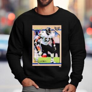 Baltimore Ravens Ray Lewis Trading Card Shirt 3 Baltimore Ravens Ray Lewis Trading Card Sweatshirt