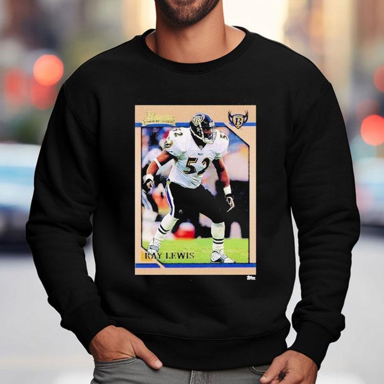 Baltimore Ravens Ray Lewis Trading Card Shirt Baltimore Ravens Ray Lewis Trading Card Shirt