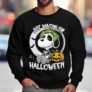 Beetlejuice X Snoopy The Peanuts Just Waiting For Halloween Shirt 3 Beetlejuice X Snoopy The Peanuts Just Waiting For Halloween Sweatshirt