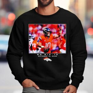 Bo Nix Denver Broncos Football Nfl 2025 Photo Shirt 3 Bo Nix Denver Broncos Football Nfl Photo Sweatshirt