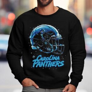 Carolina Panthers Nfl Halftone Christmas Helmet Series 2025 Shirt 3 Carolina Panthers Nfl Halftone Christmas Helmet Series Sweatshirt