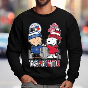 Charlie Brown Toronto Blue Jays And Snoopy Toronto Fc Skyline 2025 Shirt 3 Charlie Brown Toronto Blue Jays And Snoopy Toronto Fc Skyline Sweatshirt