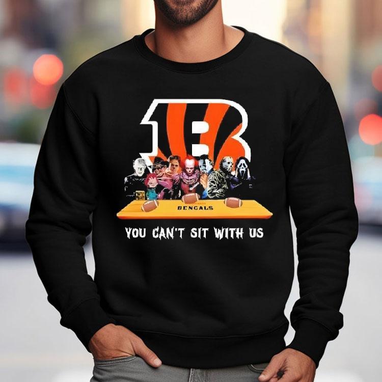Cincinnati Bengals Horror Movies Halloween You Can’t Sit With Us Shirt Cincinnati Bengals Horror Movies Halloween You Can’t Sit With Us Shirt