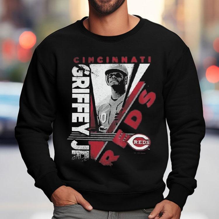 Cincinnati Reds Ken Griffey Jr. Mitchell Ness In The Zone Player Graphic Shirt Cincinnati Reds Ken Griffey Jr. Mitchell Ness In The Zone Player Graphic Shirt