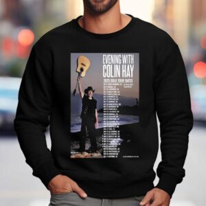 Colin Hay Evening 2025 Solo Tour Dates Guitar Shirt 3 Colin Hay Evening Solo Tour Dates Guitar Sweatshirt
