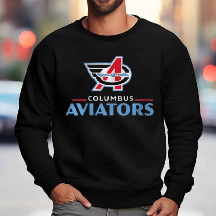 Columbus Aviators Lockup Logo Shirt Columbus Aviators Lockup Logo Shirt