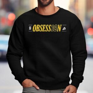 Deandre Ayton Wearing Obsess18n La 2025 2026 Los Angeles Lakers Shirt 3 Deandre Ayton Wearing Obsessn La Los Angeles Lakers Sweatshirt