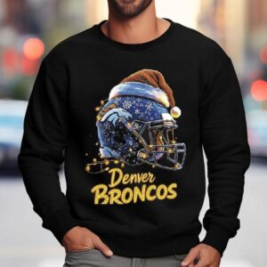 Denver Broncos Nfl Helmet Merry Christmas 2025 Shirt 3 Denver Broncos Nfl Helmet Merry Christmas Sweatshirt