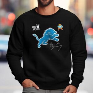Detroit Lions Bad Bunny 2026 Super Bowl Lx Benito Signature Mascot Shirt 3 Detroit Lions Bad Bunny Super Bowl Lx Benito Signature Masco Sweatshirt